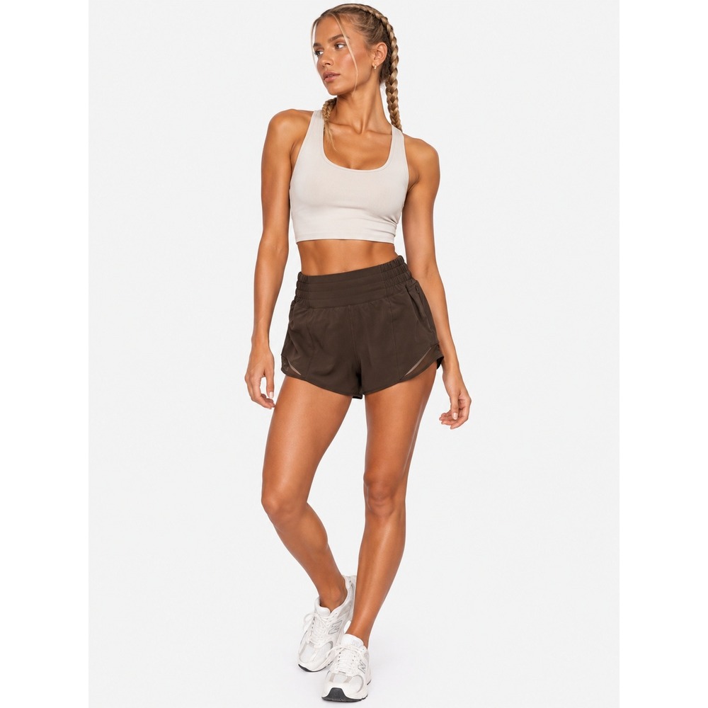 Lululemon Hotty Hot High-Rise Lined Shorts 2.5 Brown Size 2 XS